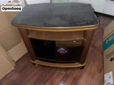 Black TV Stand TV cabinet Floor lamp Floor table 4