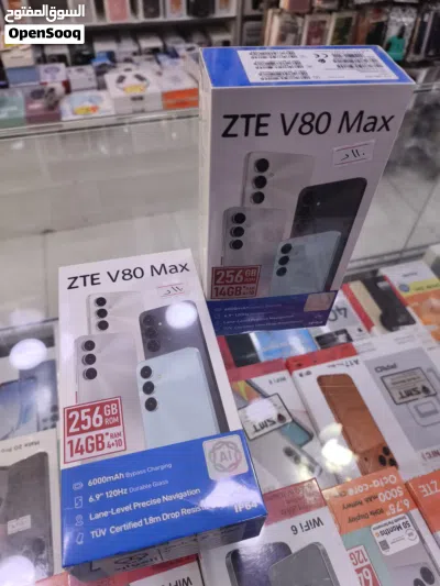 جهاز جديد بالكرتونة Zte V80 Max رام 14 جيجا 256 مكفول سنة متوفر توصيل وهدايا 4