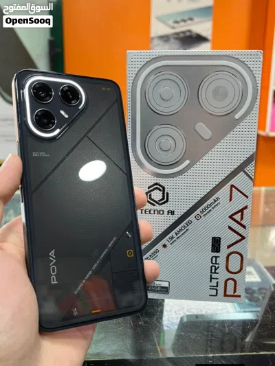 مشغل ايام pova 7 Altra 5G رام 24 جيجا 256 مكفول بالشركة اغراضة والكرتونة الاصلية متوفر توصيل وهدايا 2