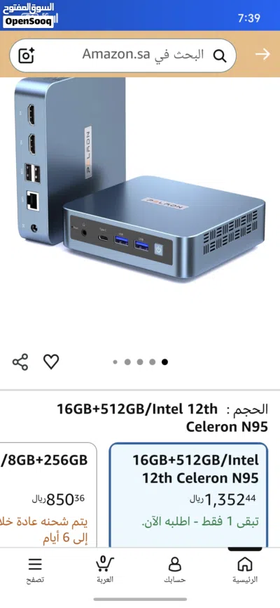 جهاز كمبيوتر مصغر (Mini PC) مواصفات ممتازة وحجم صغير - WI-6 4