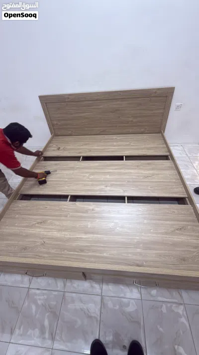 Danube new double bed with mattress 1 month old only. (New 160. Now 100) 2
