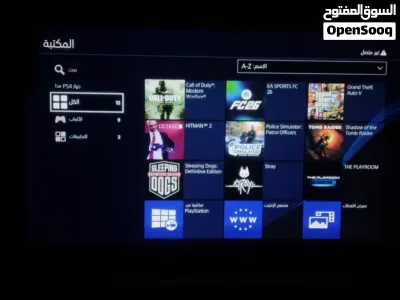 للبيع بلايستيشن 4 سليم (PS4 Slim) مهكر تحديث 9.00 سعة 500 جيجا 4