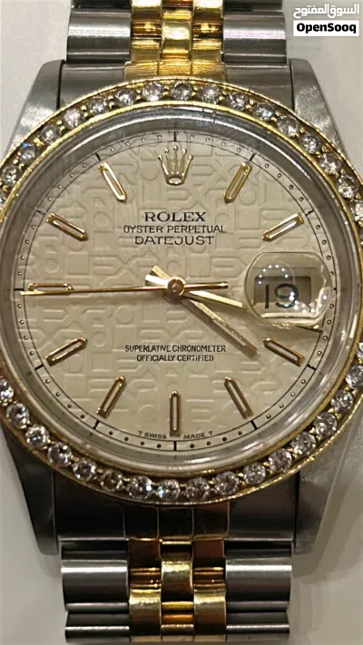 رولكس ديت جست Rolex Datejust ثنائي اللون – وجه شامبين وإطار مرصع 2