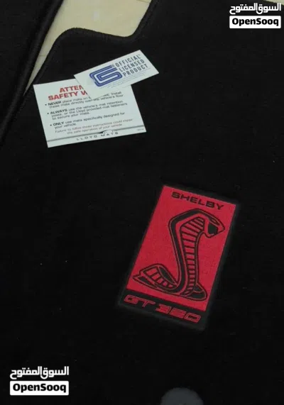 دواسات موستينج شيلبي gt 350 اصلية موديل 2015-2021 black floor mats carpet shelby gt 350 4