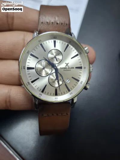 Daniel Klein Battery Watch with Leather Strap Brown DK11701-5 3