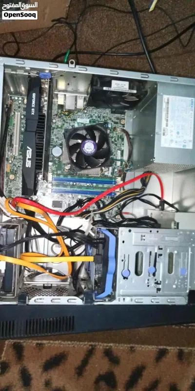 كمبيوتر العاب كامل كيس ماركة لينوفو وكرت 1050ti 4