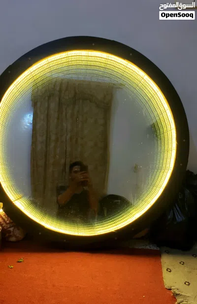 مرايا اضاءة لانهائية - مرآة اللانهاية (Infinity Mirror) - قطعة ديكور ملكية (قطر 90 سم) 2