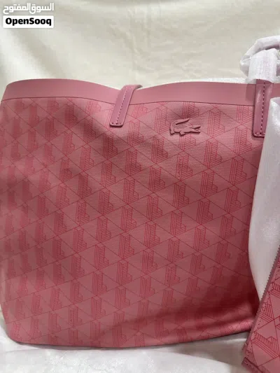 Lacoste Tote Bag Pink 100% Authentic Brand New. Discounted before 60 now 55 Riyals Free shipping 2