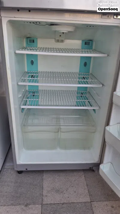 ثلاجه دايو لون سلفر مستعمل حجم 374 لتر بحاله ممتازه جدا 4