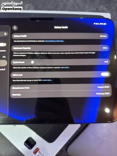 Ipad pro m4 , 11 inch . ايباد برو ام 4 ، 11 انش 4
