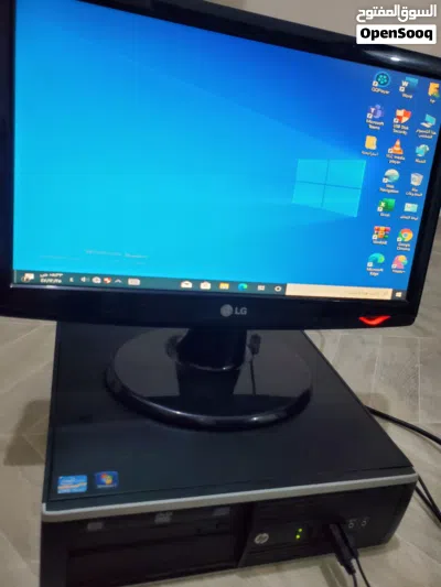 جهاز كمبيوتر متكامل HP Core i5 ويندوز 10 مع شاشة LG 19 حديثه نظيف جداً للبيع 4