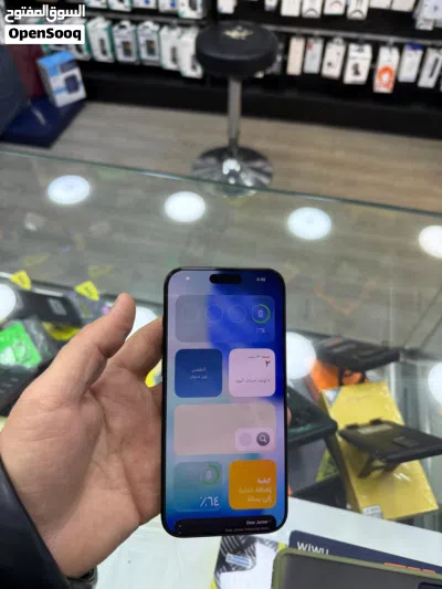 آيفون 15 برو ماكس 256GB أسود تيتانيوم جهاز أصلي مغلق ولم يتم فتحه كفالة محل 3