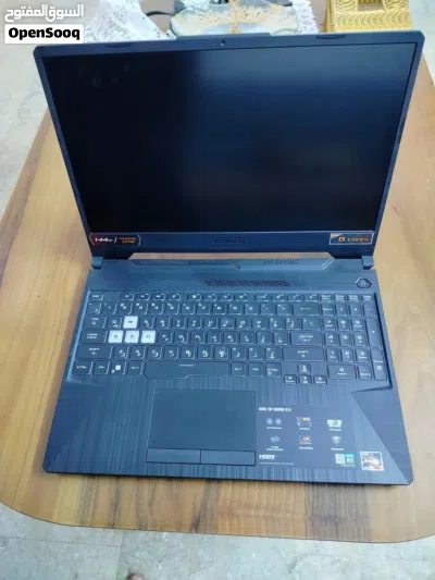 asus tuf a15 بالكارتونه اذا بيها شخط تاخذها بلاش ماركه ايسوس توف كيمينك 2