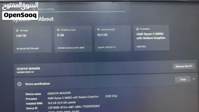 كيس تجميعه خاص ب الالعاب بكارت RTX 4060 وقطع كله براندات اقره الوصف كامل 2