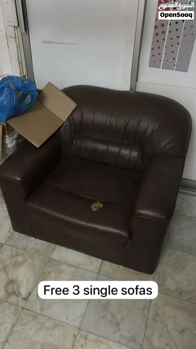 5-Seater Sofa Set + Bed Set with Side Tables + 3 Free Chairs – Urgent Sale 4