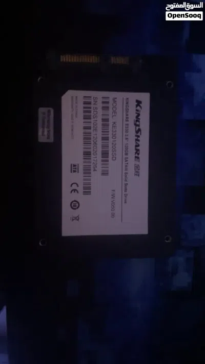 زوز هارد دسك ... 1... نوع m.2 nvme 256 giga 2... نوع ssd sata 120 giga 2