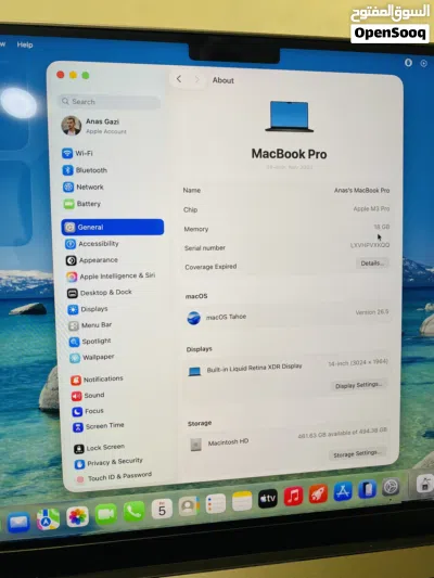 Macbook pro 14-inch (M3 pro) 18GB Ram/512GB Ssd 4