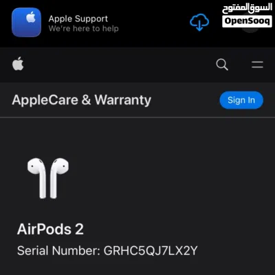 سماعات ابل بحالة الوكالة - AirPods 2 3