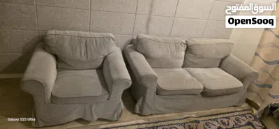 Comfortable Grey Sofa Set (1+2 Seater) – Good Condition 3