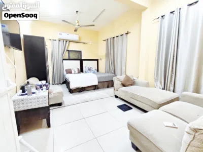 Large, fully furnished studio apartment for monthly rent استوديو مفروش للايجار الشهري 2