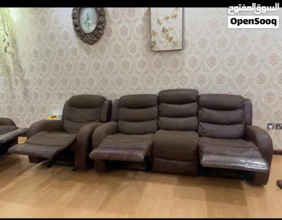 Midas Recliner sofas (3+2+1) original Leather 4