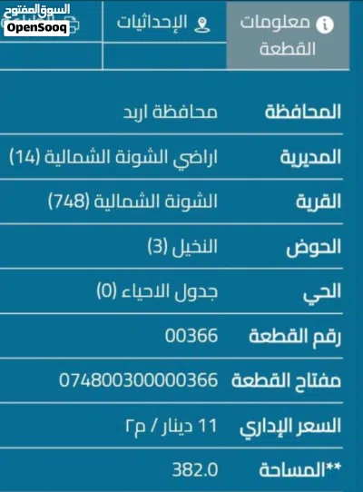 1. بيع قطع أراضي سكنية جبلية عددها 9 داخل تنظيم بلدية الشونة الشمالية حوض رقم 3 اسم الحوض النخيل 3