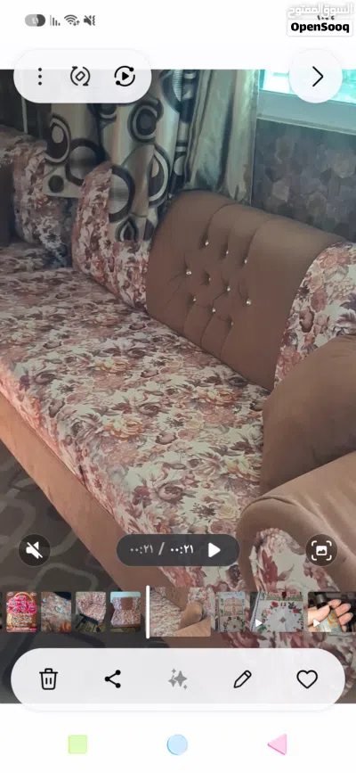 طقم كنب تفصيل 3