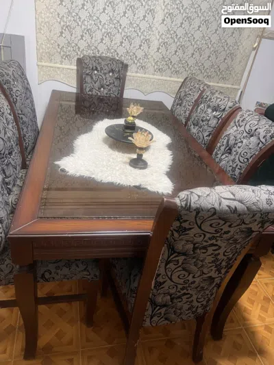 طاولة سفرة خشب زان 8 مقاعد للبيع الفوري 3