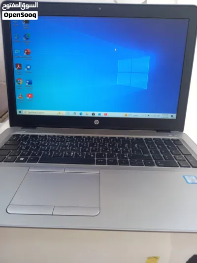 حجم الشاشة كبير 15.6 . hp . المعالج كور اي 5 الجيل 6 . الهارد 256 ssd الرام 8 4