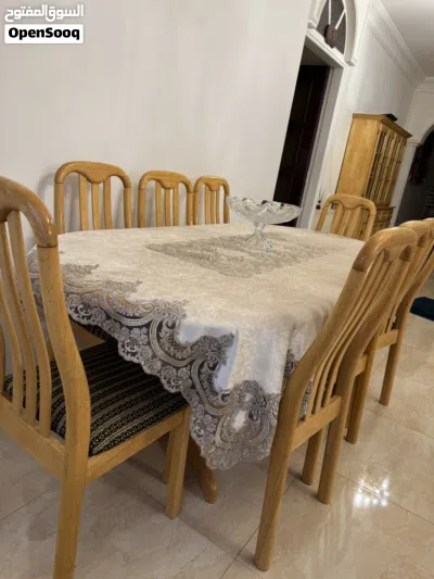 طاولة سفرة مع بوفيه ( طقم ) - مستعمل 4