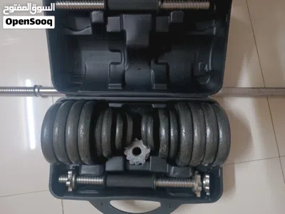 طقم دمبل قابل للتعديل مع بار و مع اوزان 30KG 4