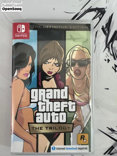 شريط نيتيندو سويتش ماريو ثري دي باوزر فيوري وشريط gta الثلاثية نظيفة جدا استخدام قليل 3
