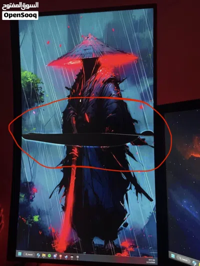 شاشة مكسوره 1080p 165Hz من MSI للبيع / Broken 1080p 165Hz monitor from MSI for sale 3