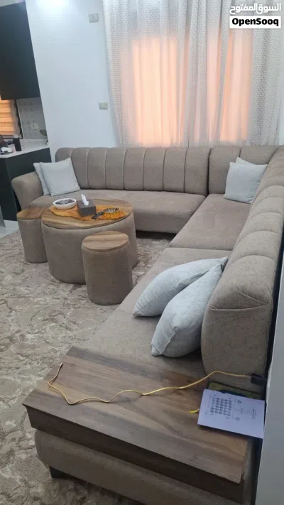 طقم كونر استخدام شهر البيع مع طولت بحل الوكاله انضف طقم بس سبب البيع تغبر الدكور 4