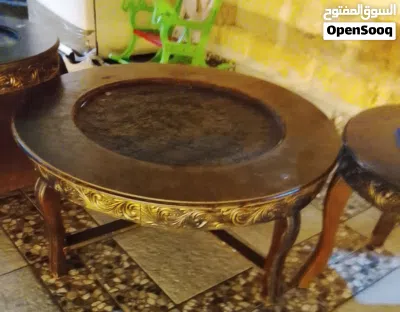 طقم طربيزات أنتيكا أرابيسك بحاله جيده 3 قطع بحاله جيده للبيع بسعر مغري 4
