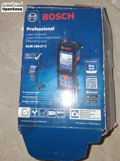 مترليزر من شركة بوش المدى 150 متر مزود بكاميرا ليزر بوش GLM 150-27 C" 4