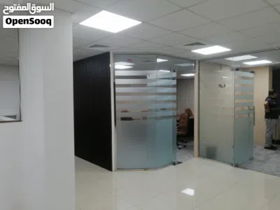 OFFICE design ,AC DUCT, GLASS partition, GYPSUM work, FEET out, FLOORING 2