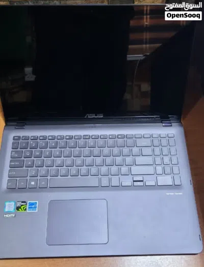 لابتوب2in1 اسوسi7 جيل ثامن كرتين شاشةgtx10/50 يعمل على شاشة خارجية للتصميم والالعاب والبرامج 2