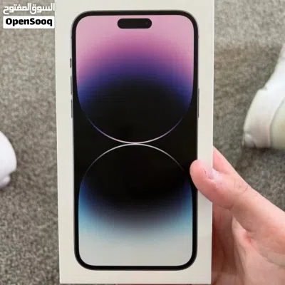 IPHONE 14 PRO MAX ( 256GB ) NEW /// آيفون 14 برو ماكس ذاكرة 256 جديد مع كرتونة 3