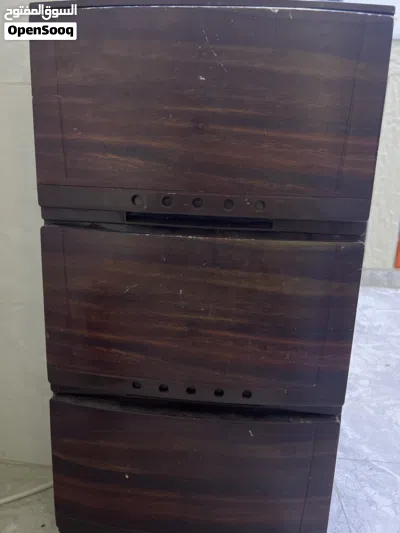Wooden 3-Tier Storage Drawer 2 pieces set 2