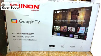 للبيع شاشة نوع شينون جديدة حجم 55 سمارت انتر نت 4K گوگل پليالسلام عليكم للبيع شاشة نوع شينون جديدة 2