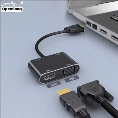 محول VGA إلى HDMI + VGA: شاشة مزدوجة عالية الوضوح / السعر شامل التوصيل 2
