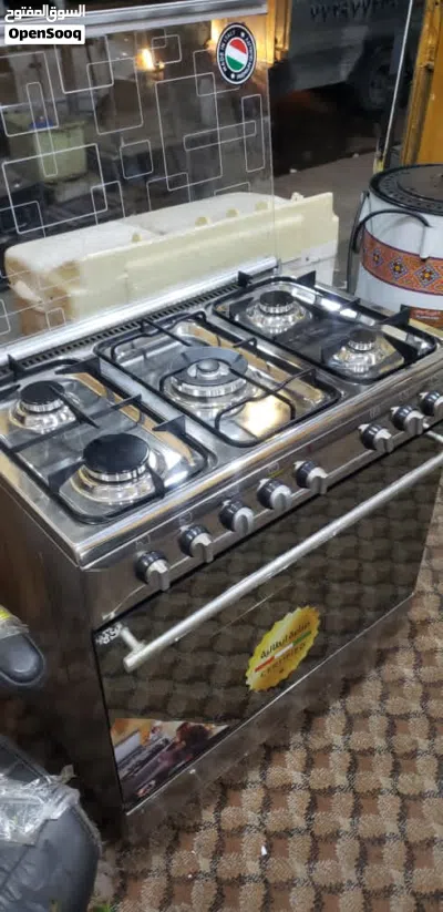 فرن مديم ايطالي نظيف جدا خمس عيون استيل ناقصة الكرتون 4