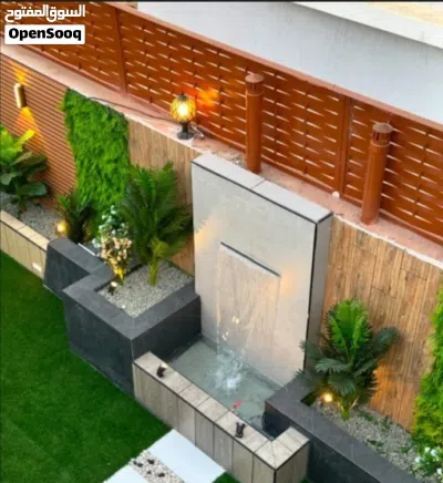 تصميم وتنفيذ الحدائق المنزليه وعمل جلسات خارجية وعمل غرف زجاجيه وعمل شلالات ونوافير. 3