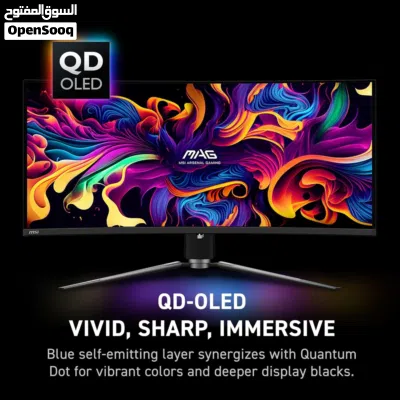 MSI (MAG 341CQP) QD-OLED, 34 Curved OLED Gaming Monitor 2