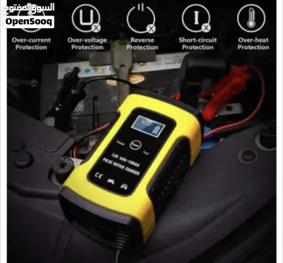 شاحن ومصلح بطاريات السيارات والدرجات الذكي 12V/24V - جديد بالكرتون 4