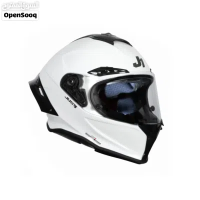 JUST1 J-GPRF Solid White Full Face Racing Helmet 2