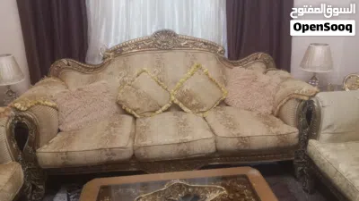 طقم كنب خشب زان 3
