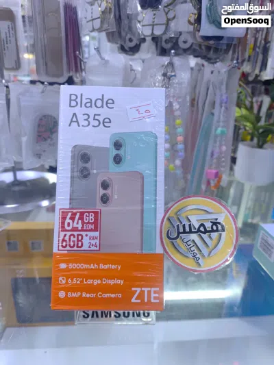 زي تي اي بليد A35e جديد بالكترونة 64 جيجا 6 رام 3