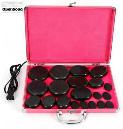 جهاز تسخين أحجار المساج الساخنة مع 16 حجر بازلت Spa Hot Stone Heating Box 4